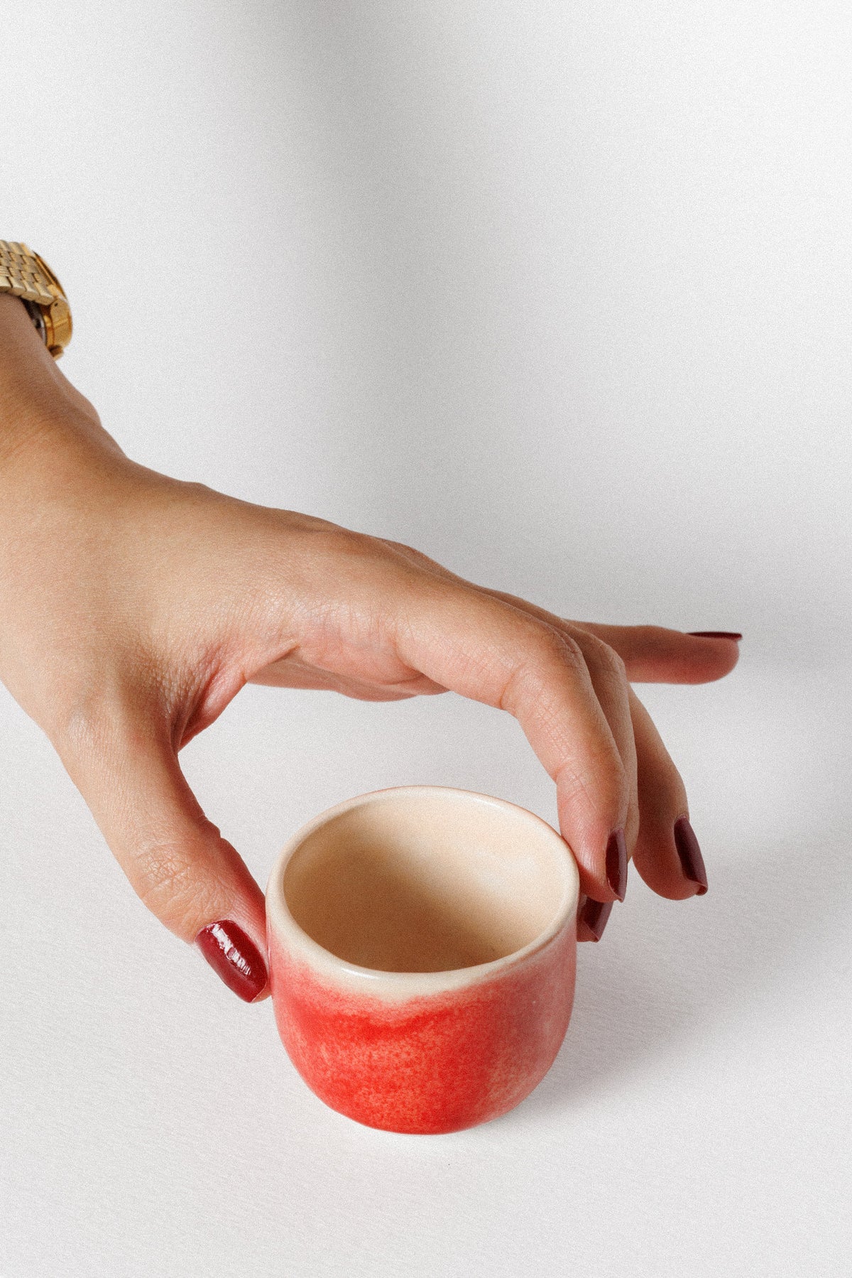 Kırmızı Seramik Kupa